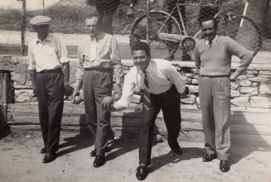 Il gioco delle bocce di fianco all'Osteria di Gualfardo