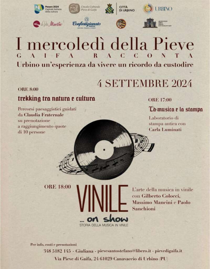 locandina evento vinile 4-7 Settembre 2024